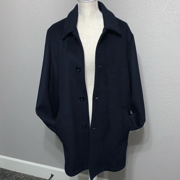 Robert Graham Other - Robert Graham Navy Wool Pea Coat M